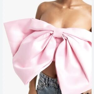 Pink Bow Boutique Crop Top- Small